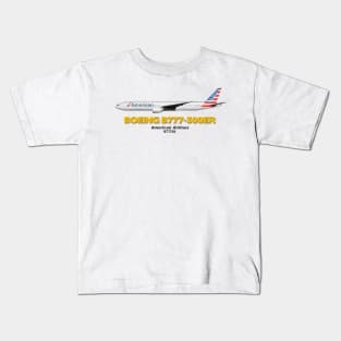 Boeing B777-300ER - American Airlines Kids T-Shirt